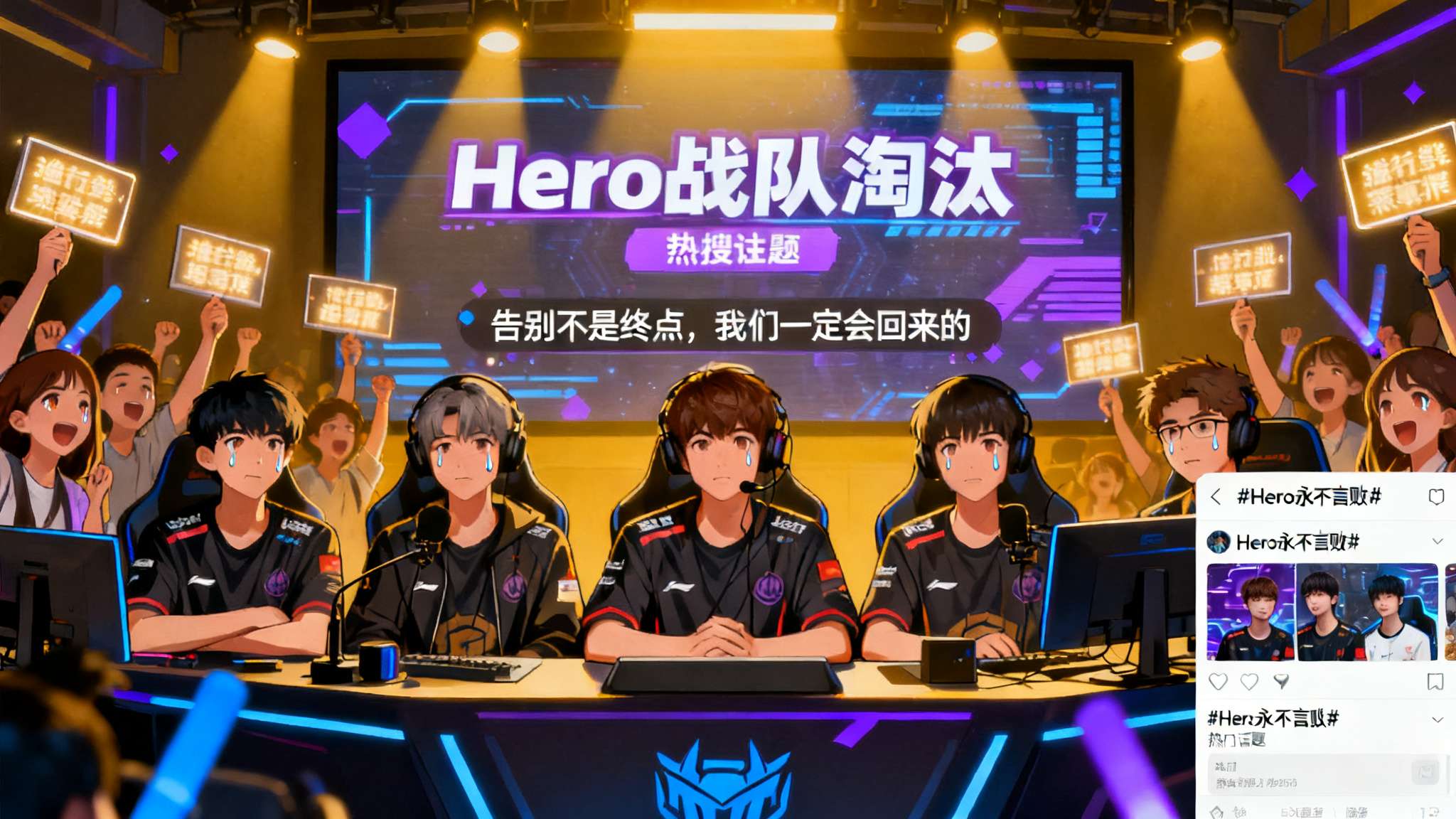 【直播】Hero淘汰后选手参加粉丝告别会,我们一定会回来的 【直播】Hero淘汰后选手参加粉丝告别会,我们一定会回来的